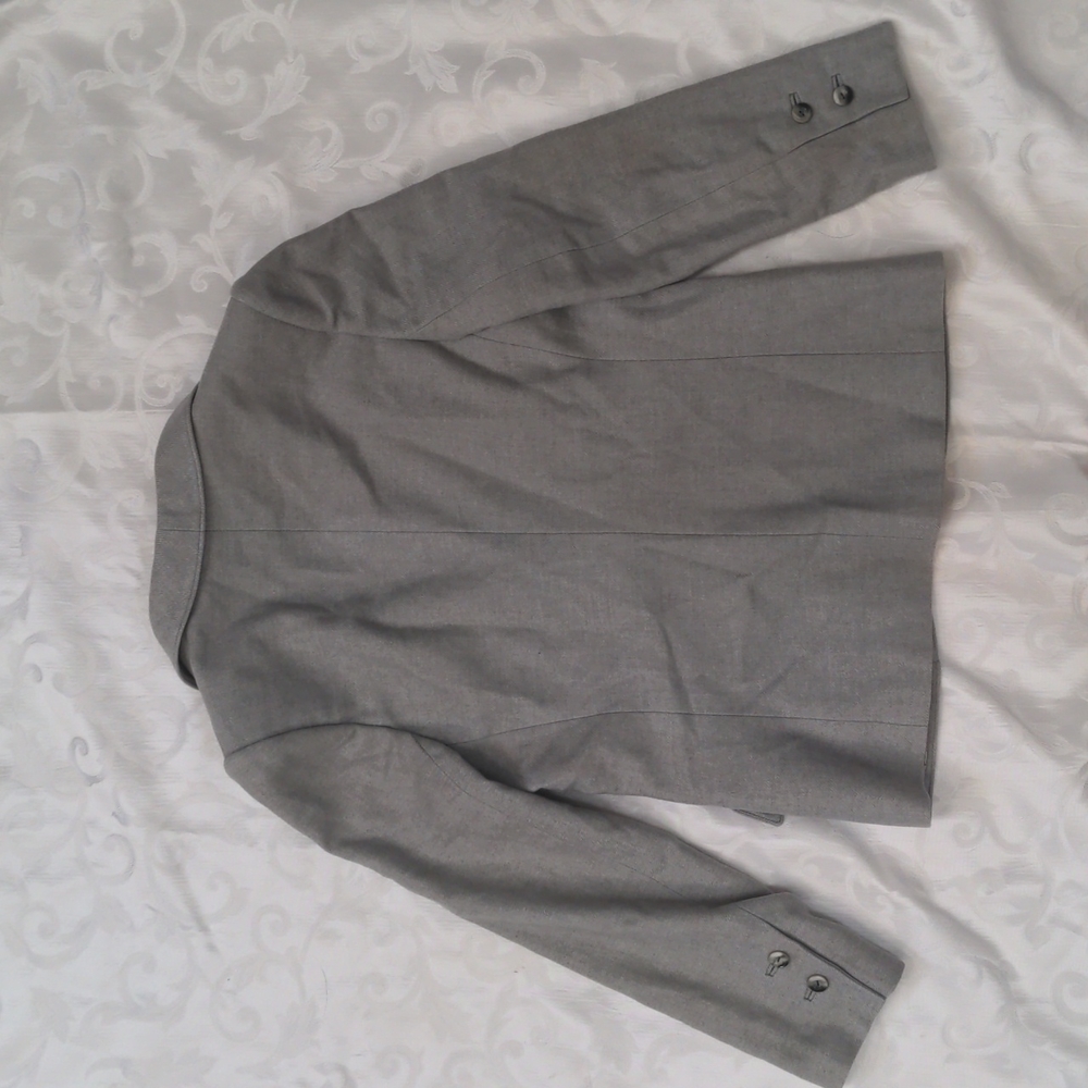 Grey Wool Blazer Single Button - image 2